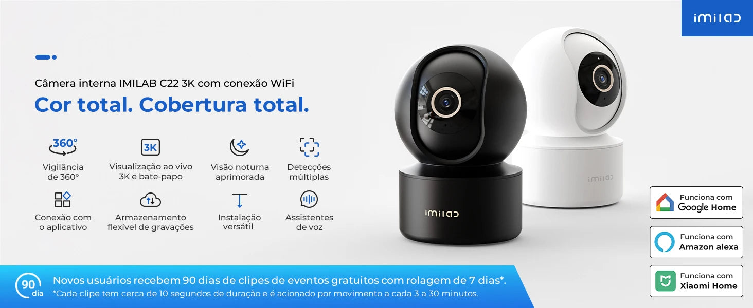 IMILAB unutarnja sigurnosna kamera 5MP 360° Pan-Tilt