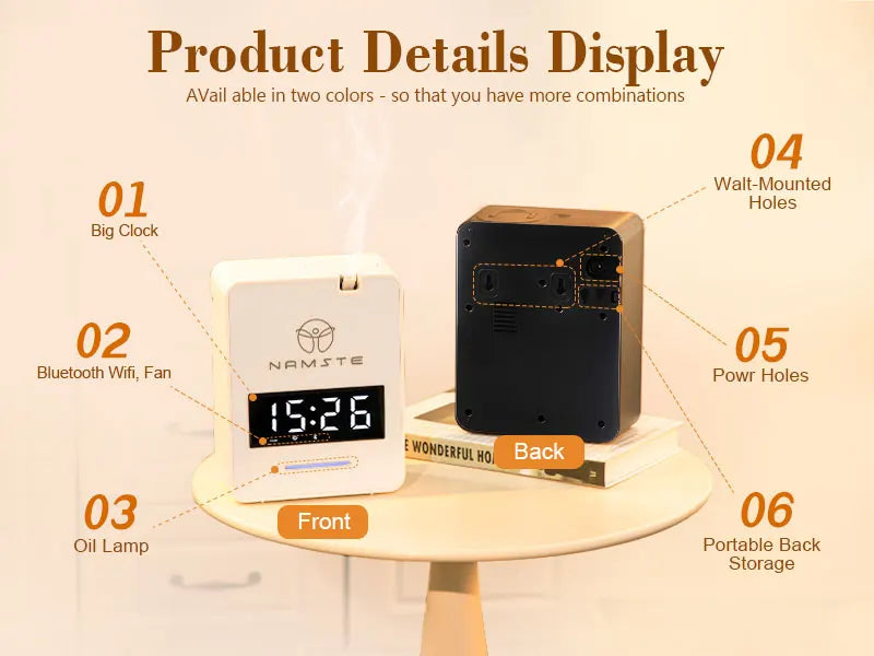 WiFi Bluetooth aromaterapeutický difuzér 300 ml pro velké prostory