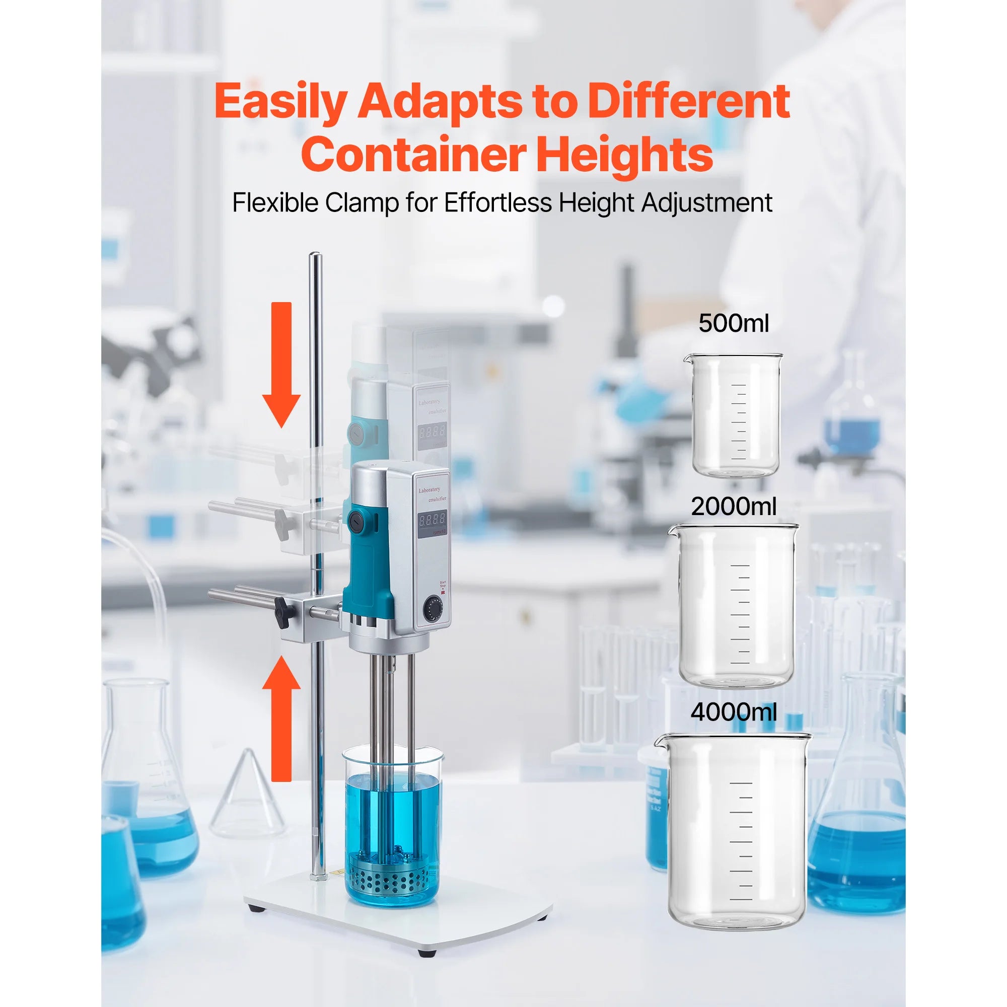 High Speed Laboratory Homogenizer with Digital Display Control