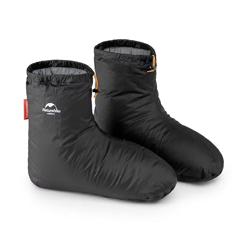 Winter Goose Down Slipper Boots Warm Outdoor Thermal Foot Cover
