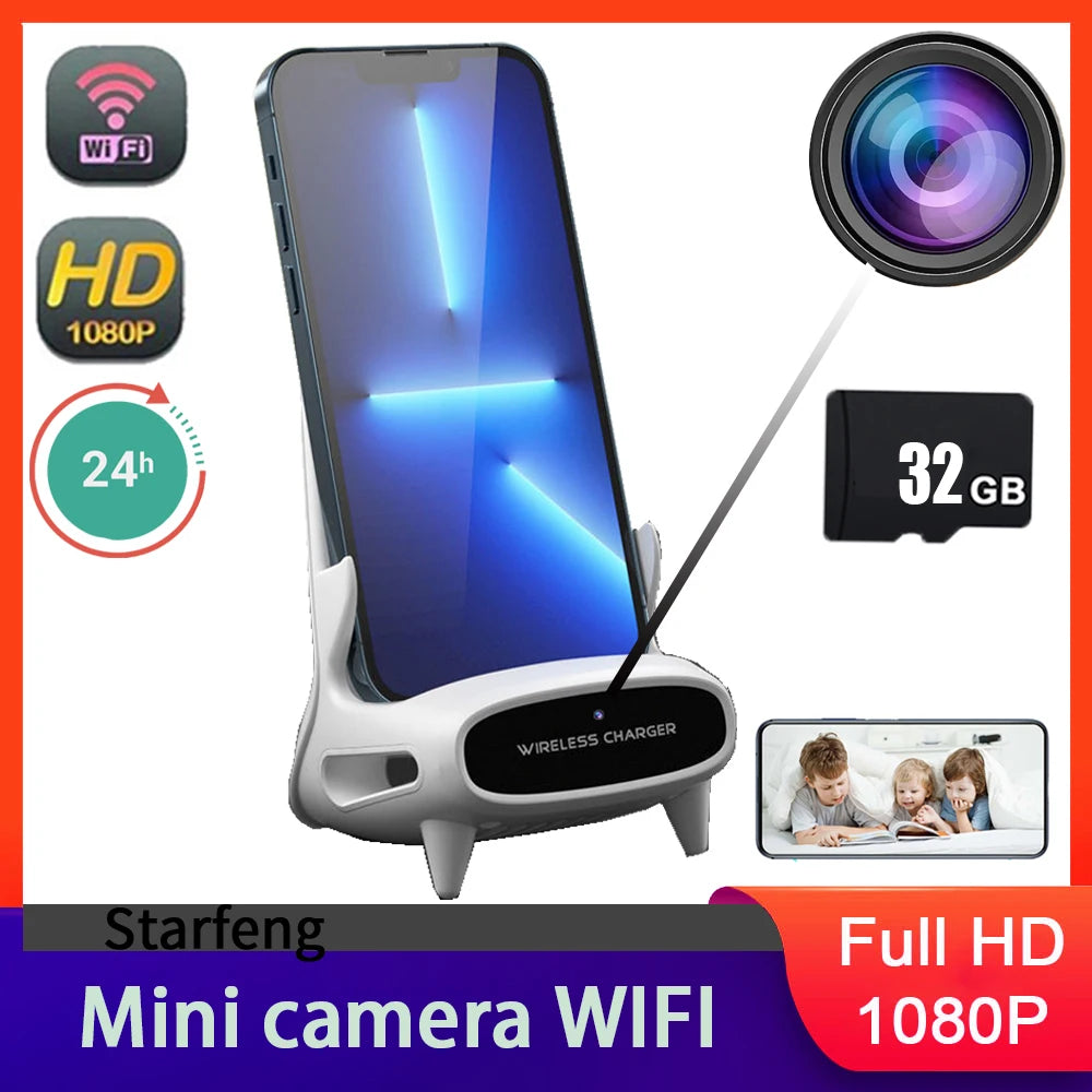 1080P WiFi kameraóra éjjellátóval és távoli megfigyeléssel