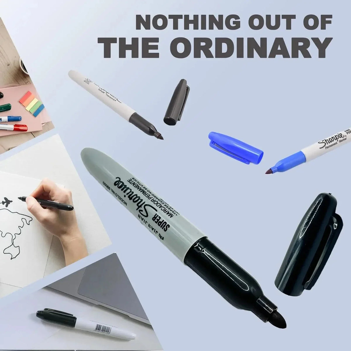 Multi-Function Hidden Compartment Marker Pen