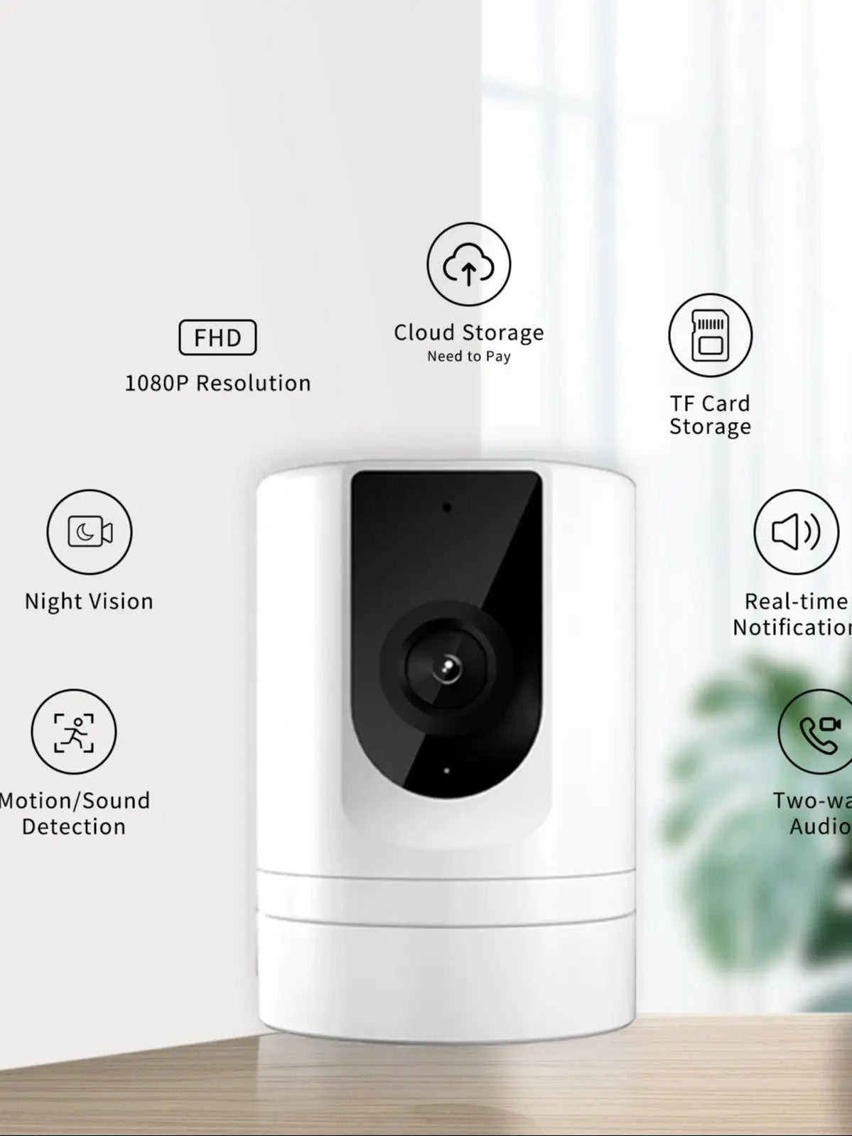 Pet Camera ,Security Camera Indoor,Pet Camera with Phone App, ,Security Camera Indoor，Foldable Baby Camera for Home Security 