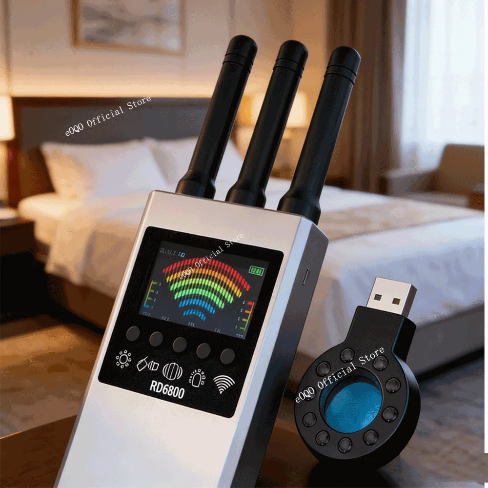 NEW Wireless RF Signal Detector Bug GSM Audio GPS Tracker Mini Camera Finder Camera IR Scanning AI Standby Automatic Detection
