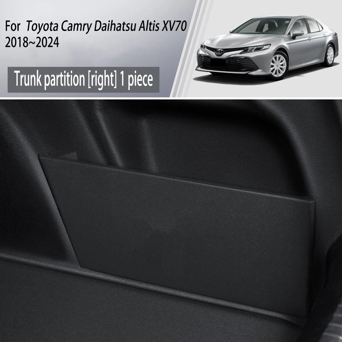 Pour Toyota Camry, Daihatsu Altis XV70 2018~2024, coffre de voiture, partition de rangement, boîte de rangement multifonctions, accessoires intérieurs auto
