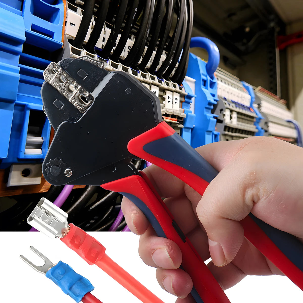 Interchangeable-Jaw Terminal Crimping Tool