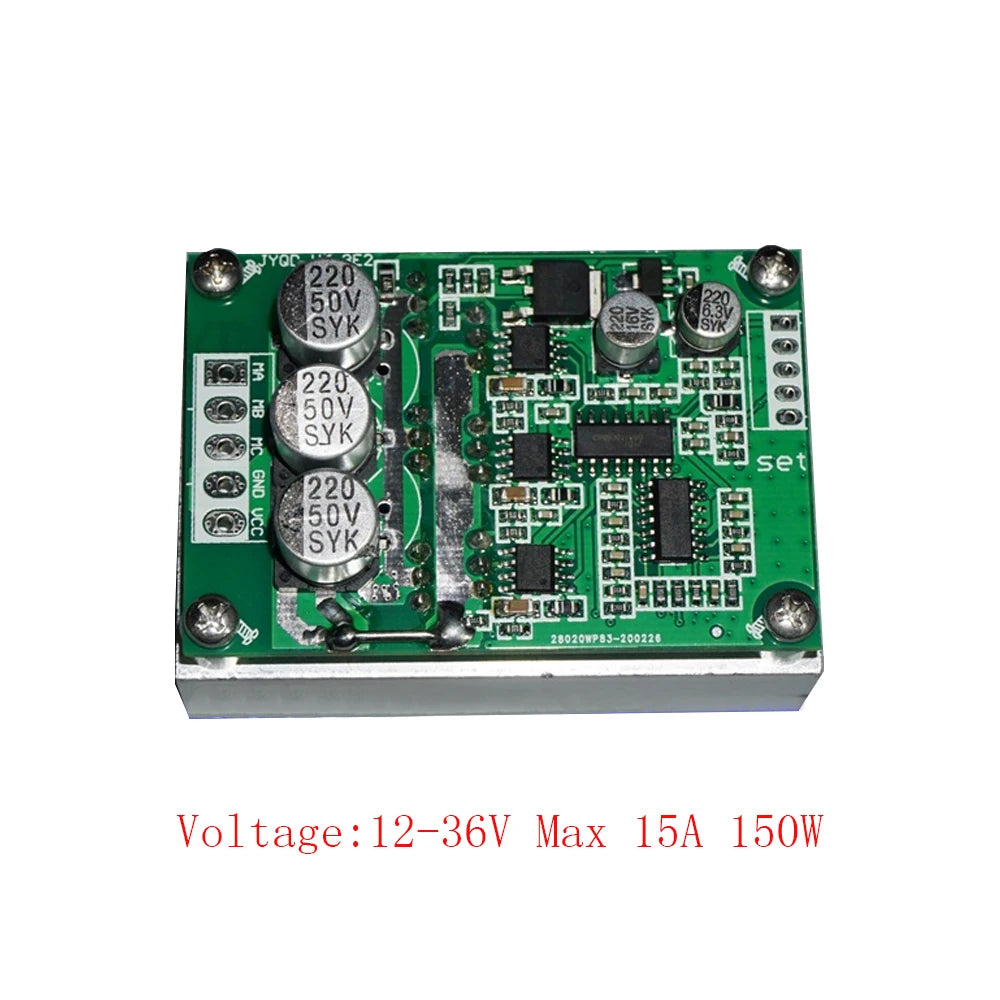 DC Brushless Motor Speed Controller, 12–36V 500W