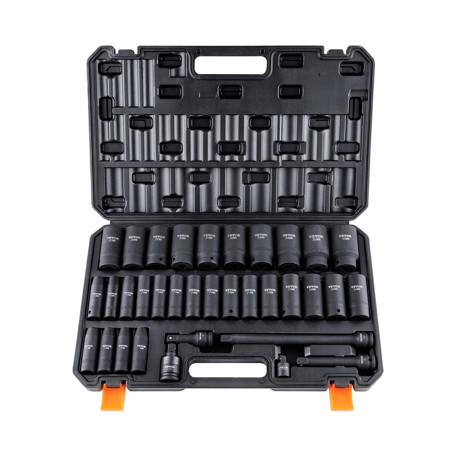 Slagmoersleutelset SAE & Metrische Diepe Doppen 23–65 Stuks