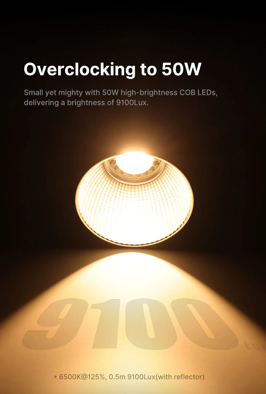 Ulanzi L024 40W RGB Mini Bowens Montajlı Video Işığı