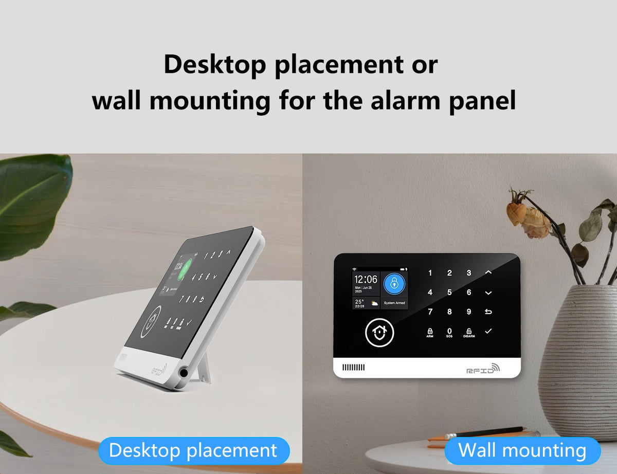 Tugard Smart Home Security Alarm System Kit Wireless 120dB Siren Motion Sensor with WiFi GSM Tuya App Alexa Google Assistant Remote Control