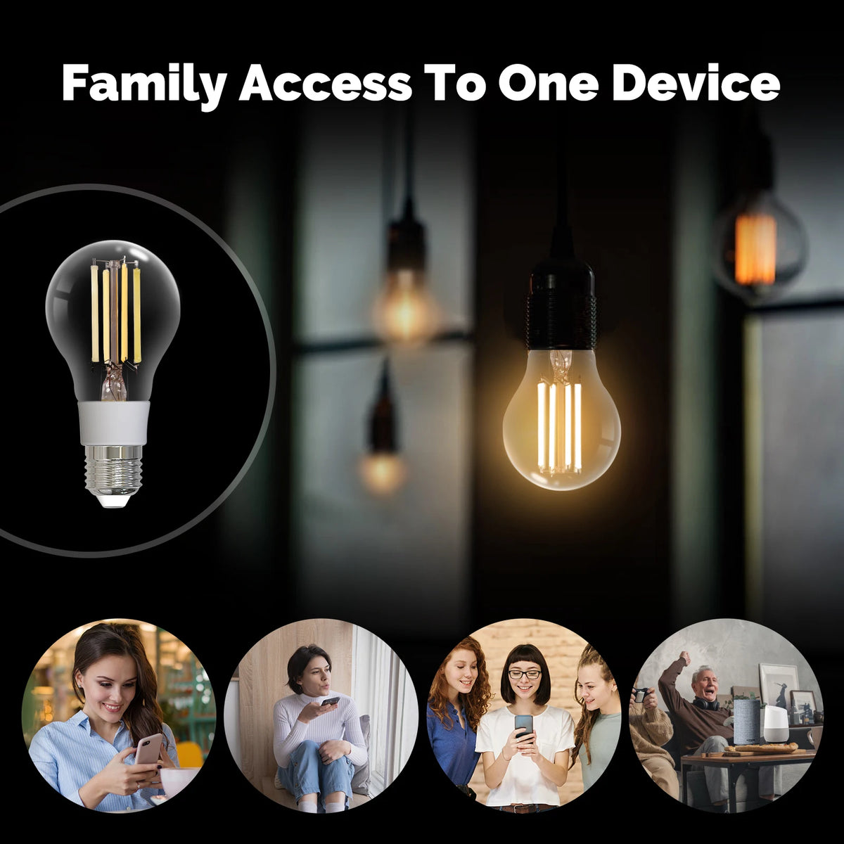 E27 Zigbee Smart Filament Bulb