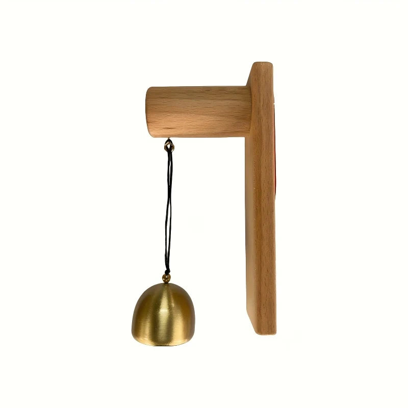 Power-Free Mechanical Door Chime, Wood Style