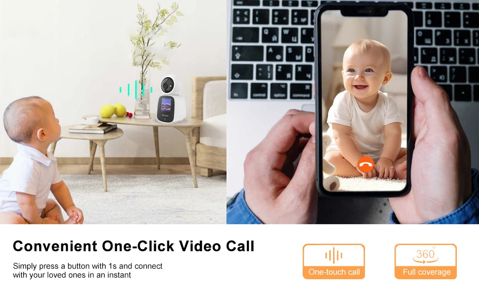 Indoor Security Camera 5MP Dome with Smart WiFi Control