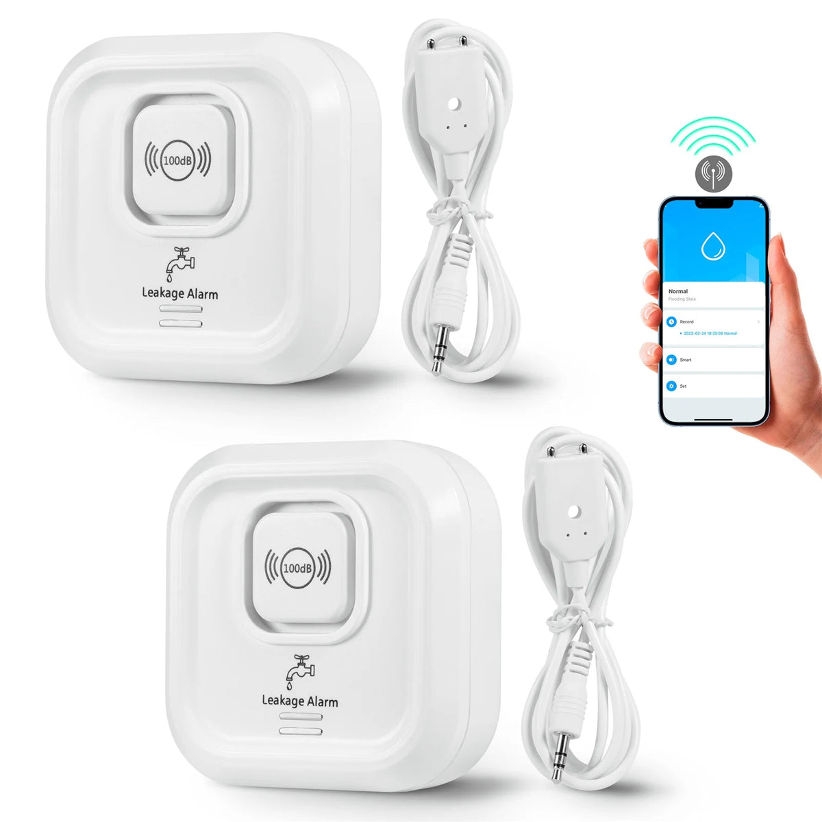 KERUI 100db Tuya Smart WIFI Water Leakage Alarm Detector Water Leak Sensor for Home Security Protection