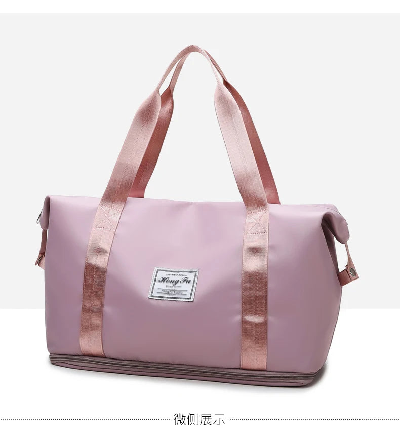 UNIXINU Carry On Travel Duffle Bag Nylon Waterproof Sports Gym Tote Bags for Women Large Capacity Storage Luggage Handbag 