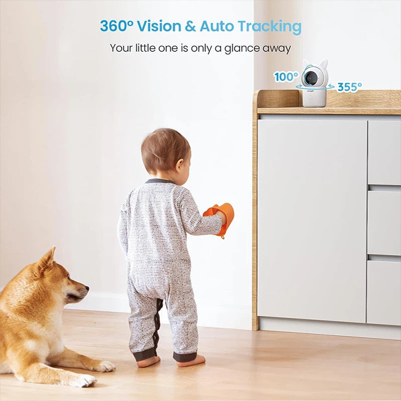 ieGeek 1080P Baby Monitor with 2 Cameras and Split Screen