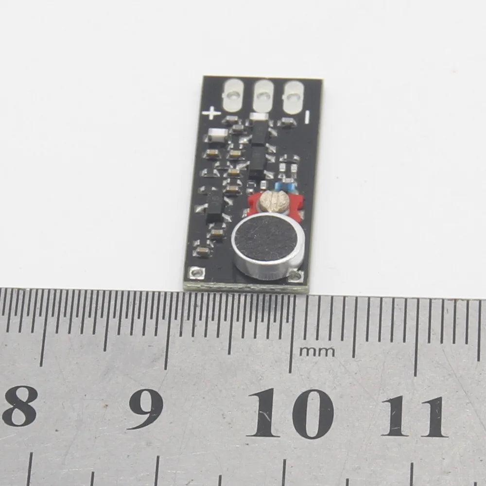 Módulo transmissor para microfone FM de 88-115 MHz, design de ampla tensão de 3 V-9 V, módulo de microfone sem fios na banda FM