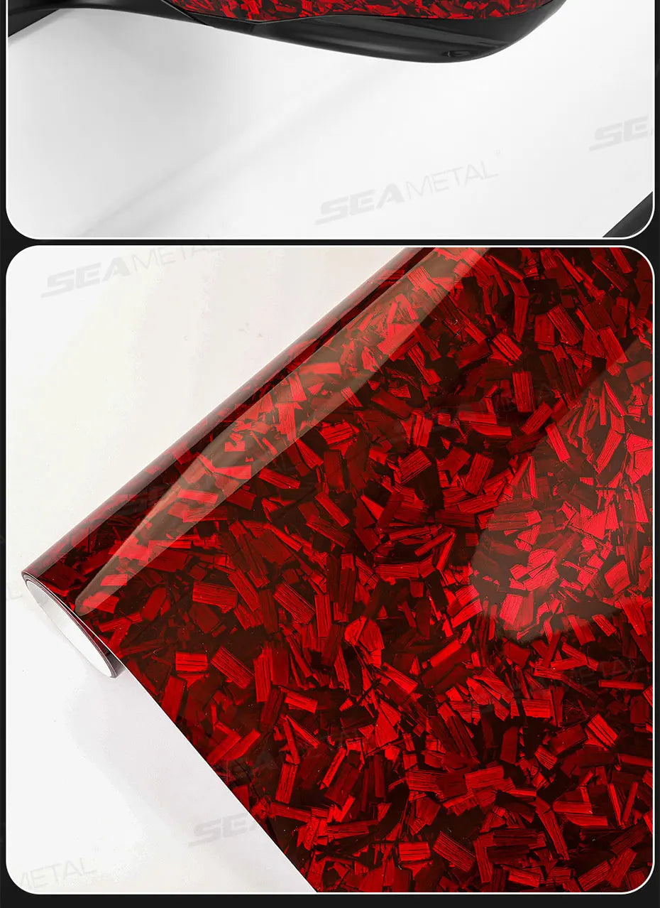 SEAMETAL Car Side Mirror Protective Film Anti-Scratch Car Decoration Sticker ‌Brilliant-Black‌ Non-Residue Vinyl Car Sticker