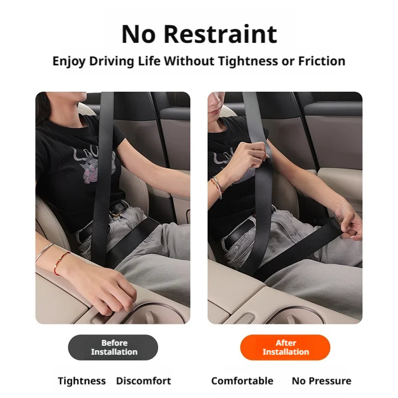 SEAMETAL Car Seat Belt Fastener Clip Flexible Adjustable Seat Belt Adjuster Universal Safty Belt Buckle