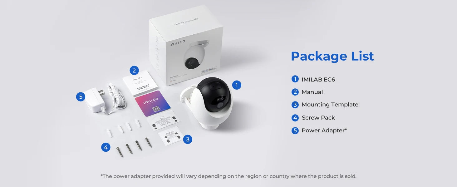 IMILAB EC6 3K Outdoor WiFi Security Camera with 360° Tracking