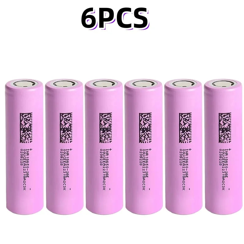 18650 2600mAh Li-Ion Cells - Pack Options