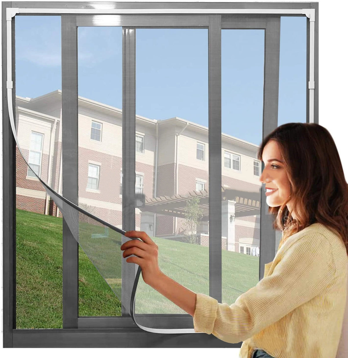 Removable Magnetic Window Insect Screen Kit