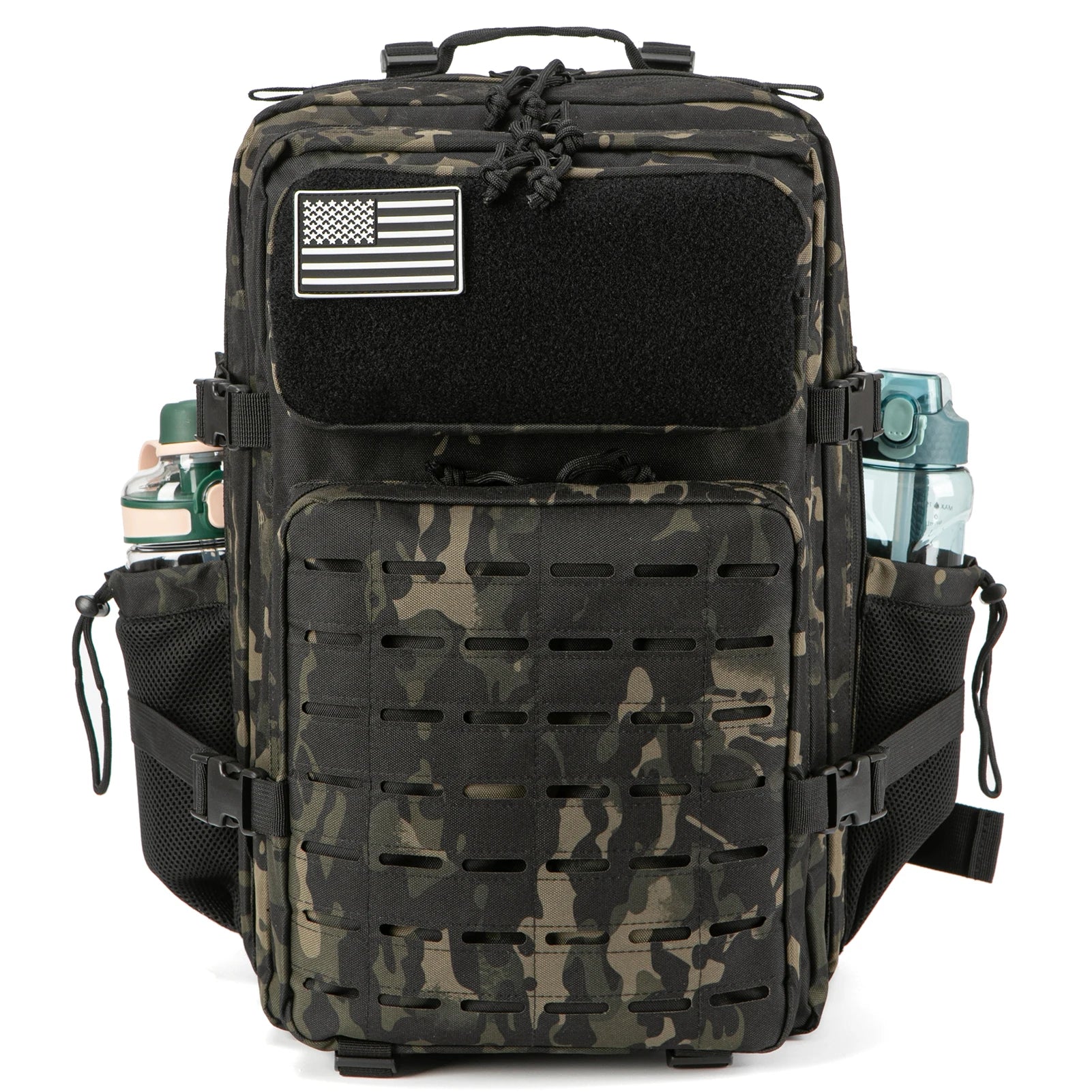 45L Tactical Backpack with Double Cup Holder