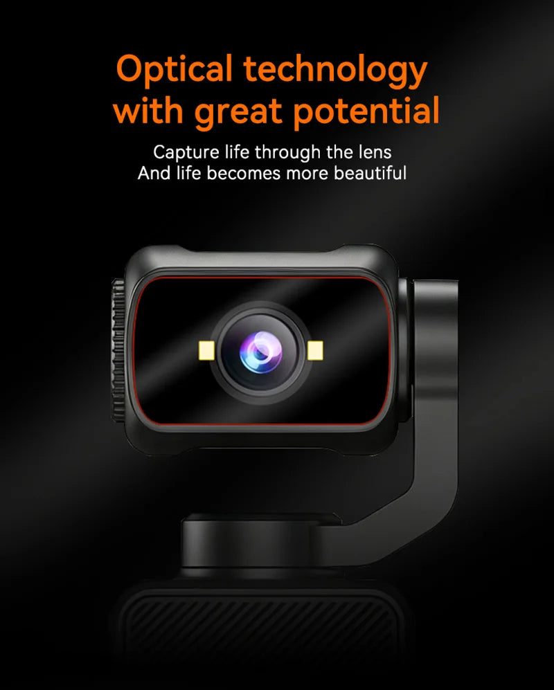 Pocket Action Camera with Rotating Lens