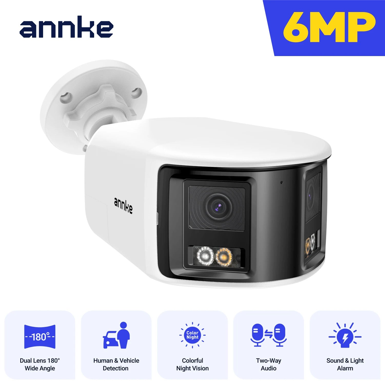 ANNKE 180° 8MP Dual Lens PoE Outdoor Security Camera