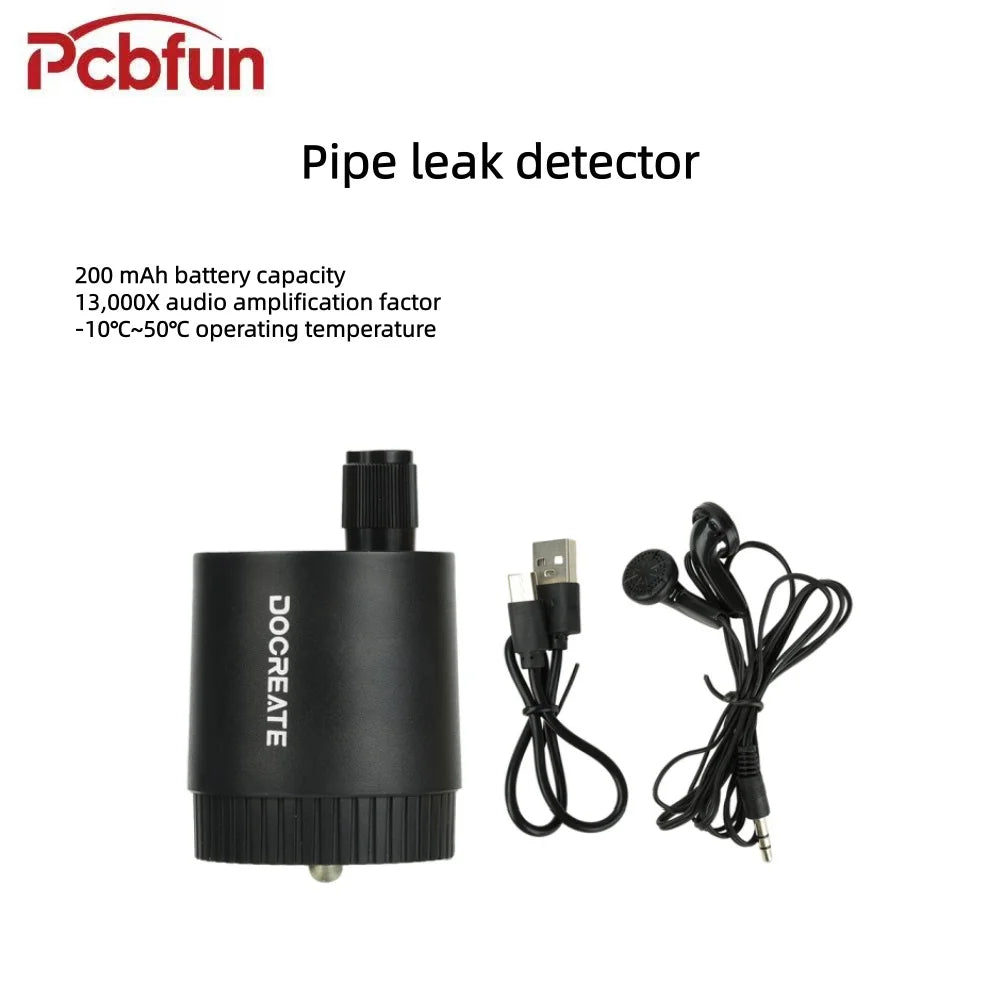 Rechargeable Pipe Leak Listening Detector