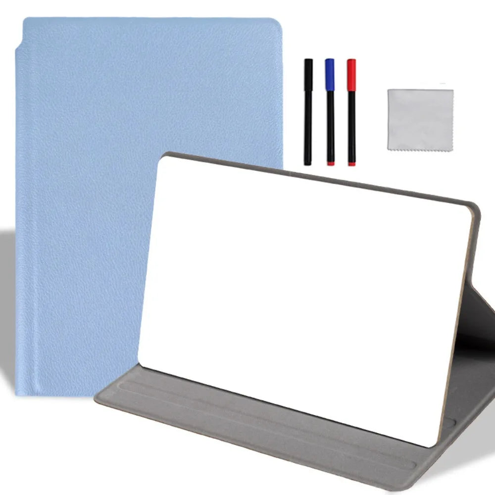 Reusable Dry-Erase Notebook with Folding PU Cover
