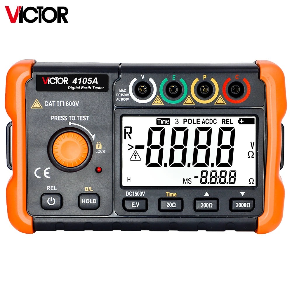 4105A Digitale Aardweerstand Tester