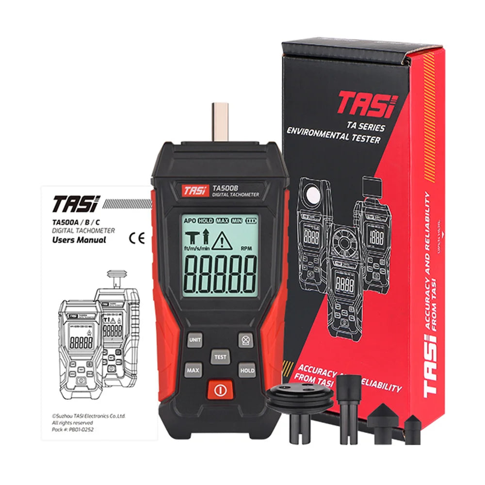 TA500A/B/C Digital Tachometer, Contact & Optical Options