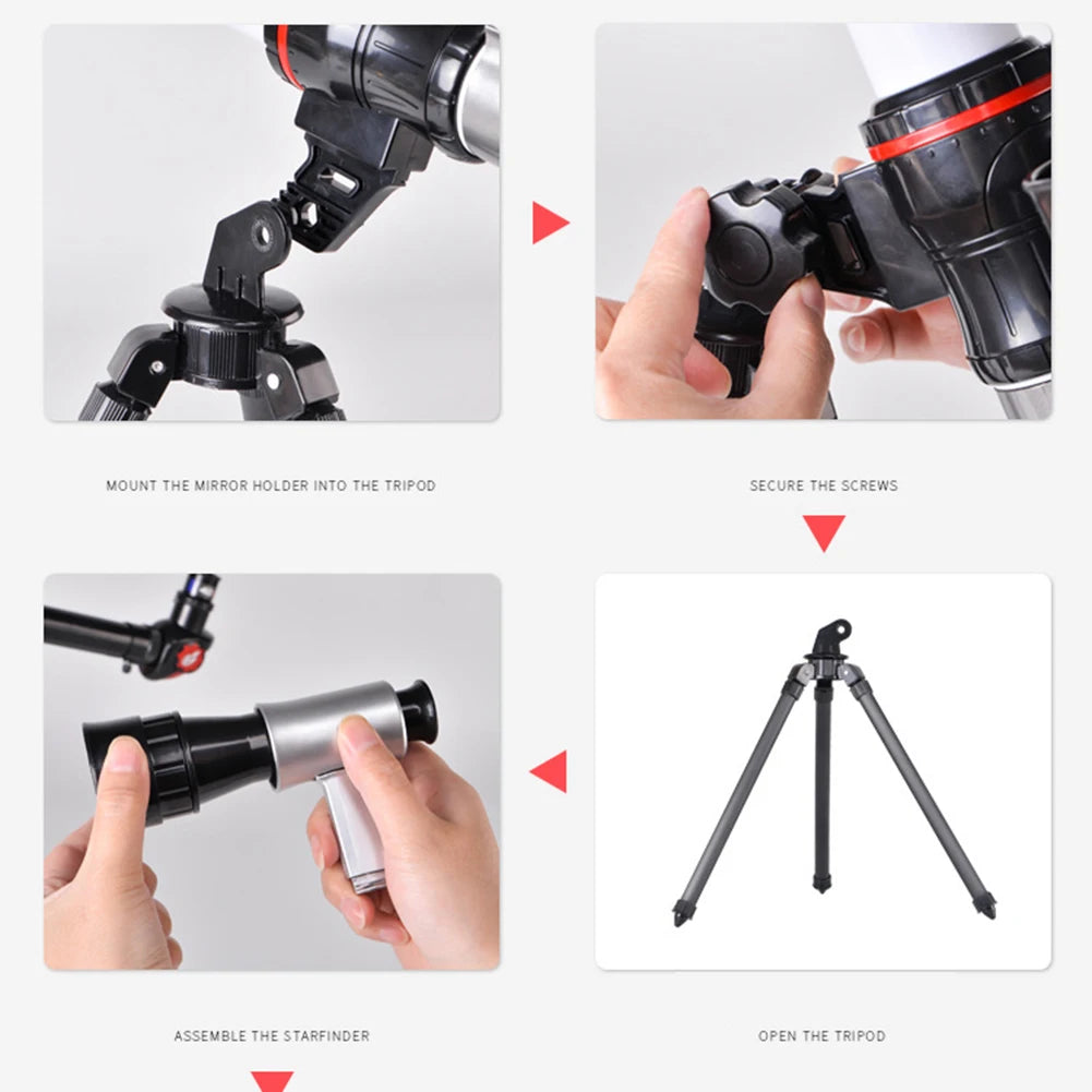 0|Professional Astronomical Telescope 20X 30X 40X Powerful Monocular Portable HD Moon Space Planet Observation Gifts for Children