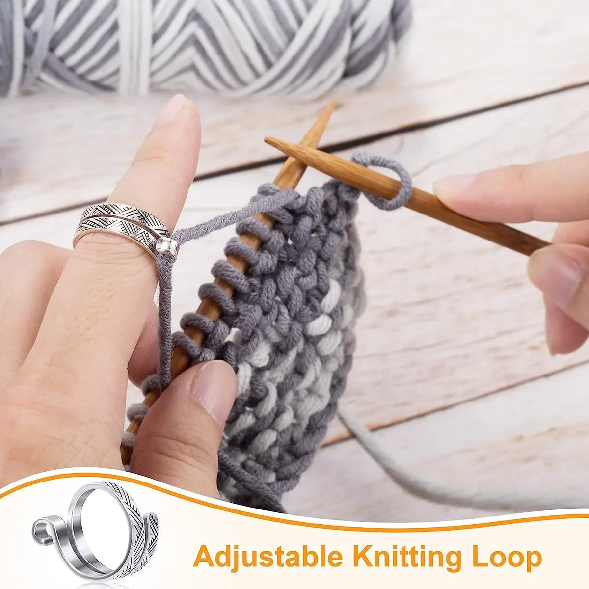 Adjustable Crochet Yarn Guide Rings — 2 Pieces