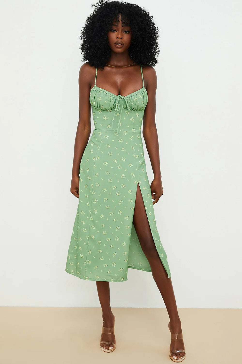 Women Elegant Floral Beach Vacation Bodycon Streetwear Long Dress 2025 Summer Clothes Wholesale Items For Business 