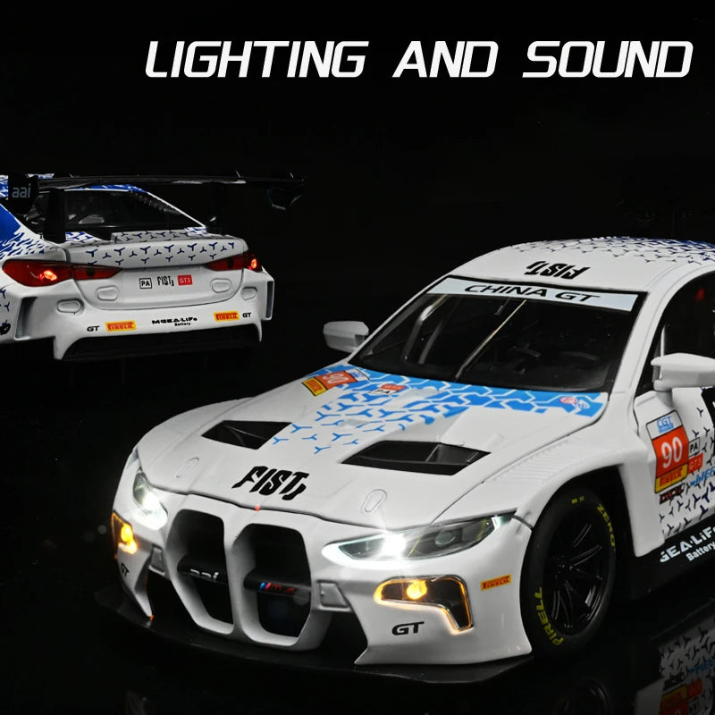 1:24 M4 GT3-modellbil i støpt metall