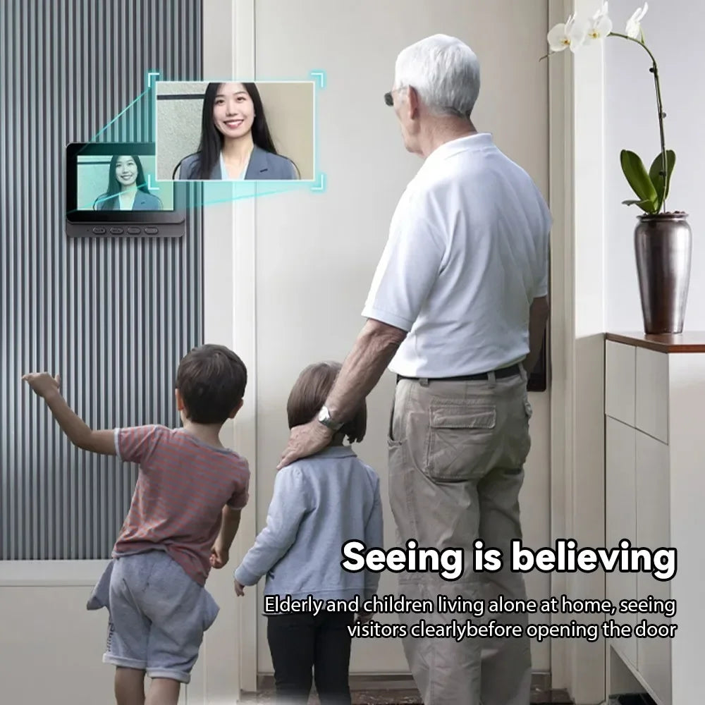 4.3inch 2.4G  Wireless Video Doorbell Camera WIFI Night Vision Smart Home Security Door Bell Two Way Intercom For Home Spy-shop.com