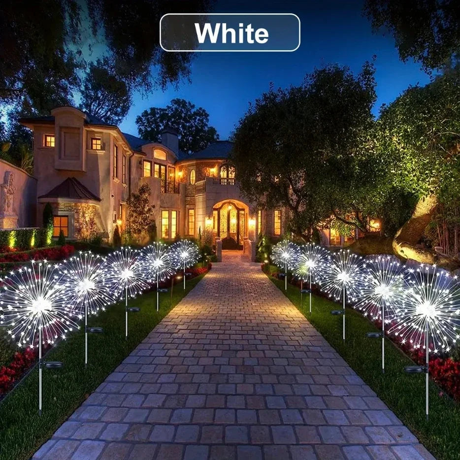 Solar Firework-Style Garden Light, 90-LED Options