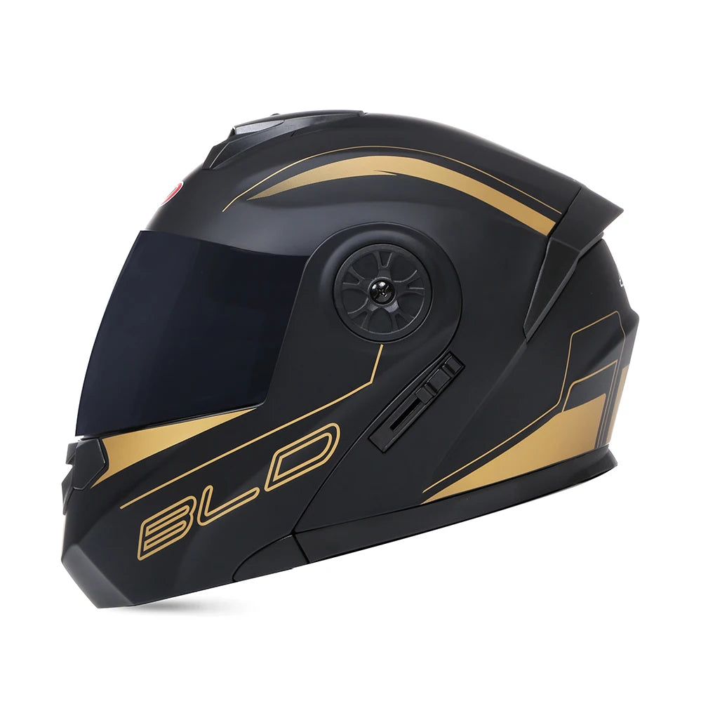 Binoclu/Bizant dual pentru bărbați/femei, cască de Moto, motocros, modular, Flip Up, personalizată, Cască integrală