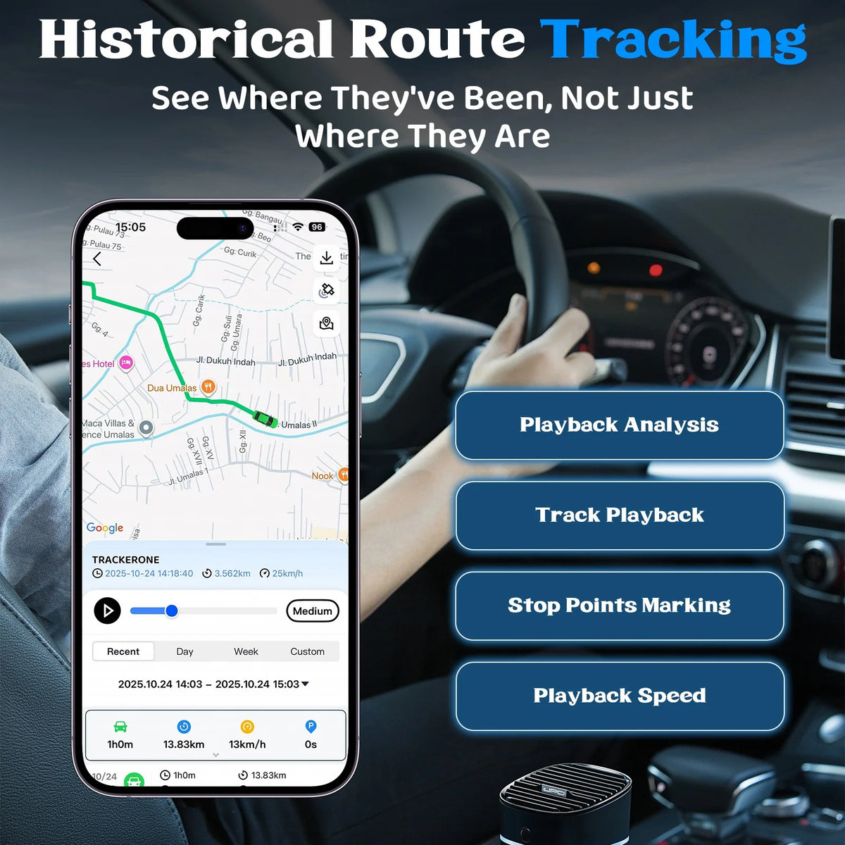 4G Vehicle GPS Tracker with Real-Time Tracking