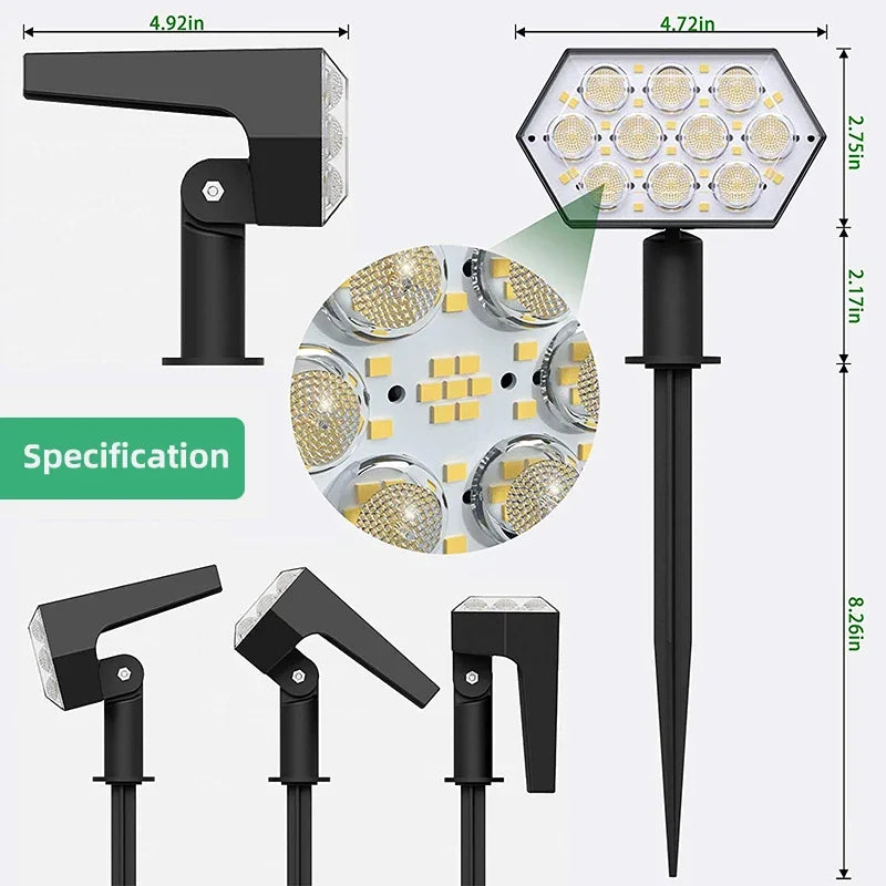 Solartuinspot met 92 leds - verpakkingsopties
