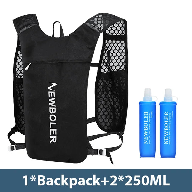 NEWBOLER Breathable Hydration Vest Trail Running Backpacks Lightweight Cycling Run Jogging Marathon Backpack Riding Climbing Bag 