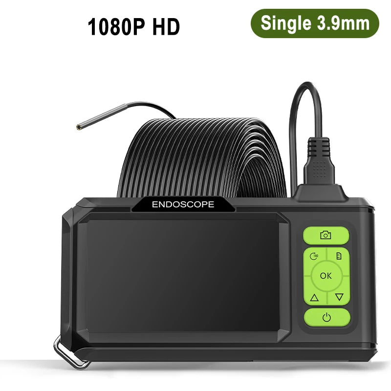 4.3'' IPS Screen Industrial Endoscope Autofocus Camera HD1080P Single Dual Triple Lens Record Video Car Inspection Borescope LED 