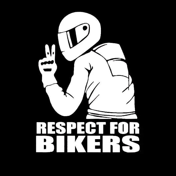 1pc Respect Biker Sticker For On Car Motorcycle Vinyl 3D Stickers Motorcycle Vinyl 3D Stickers And Decals 