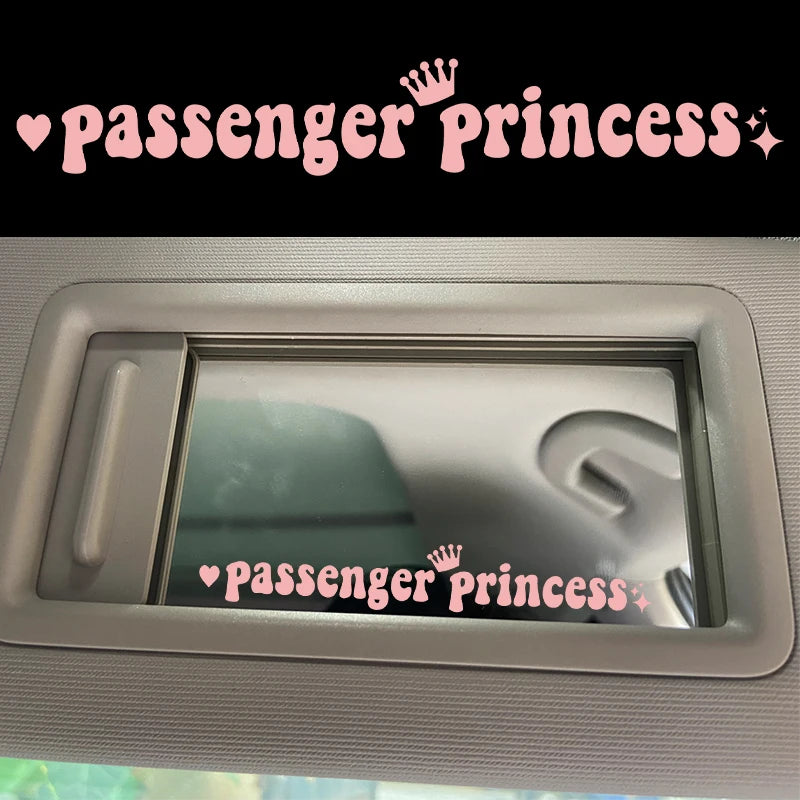 G216 15*2,3 CM potniška princesa avto nalepke smešne kreativne nalepke za avtomobilska vzvratna ogledala