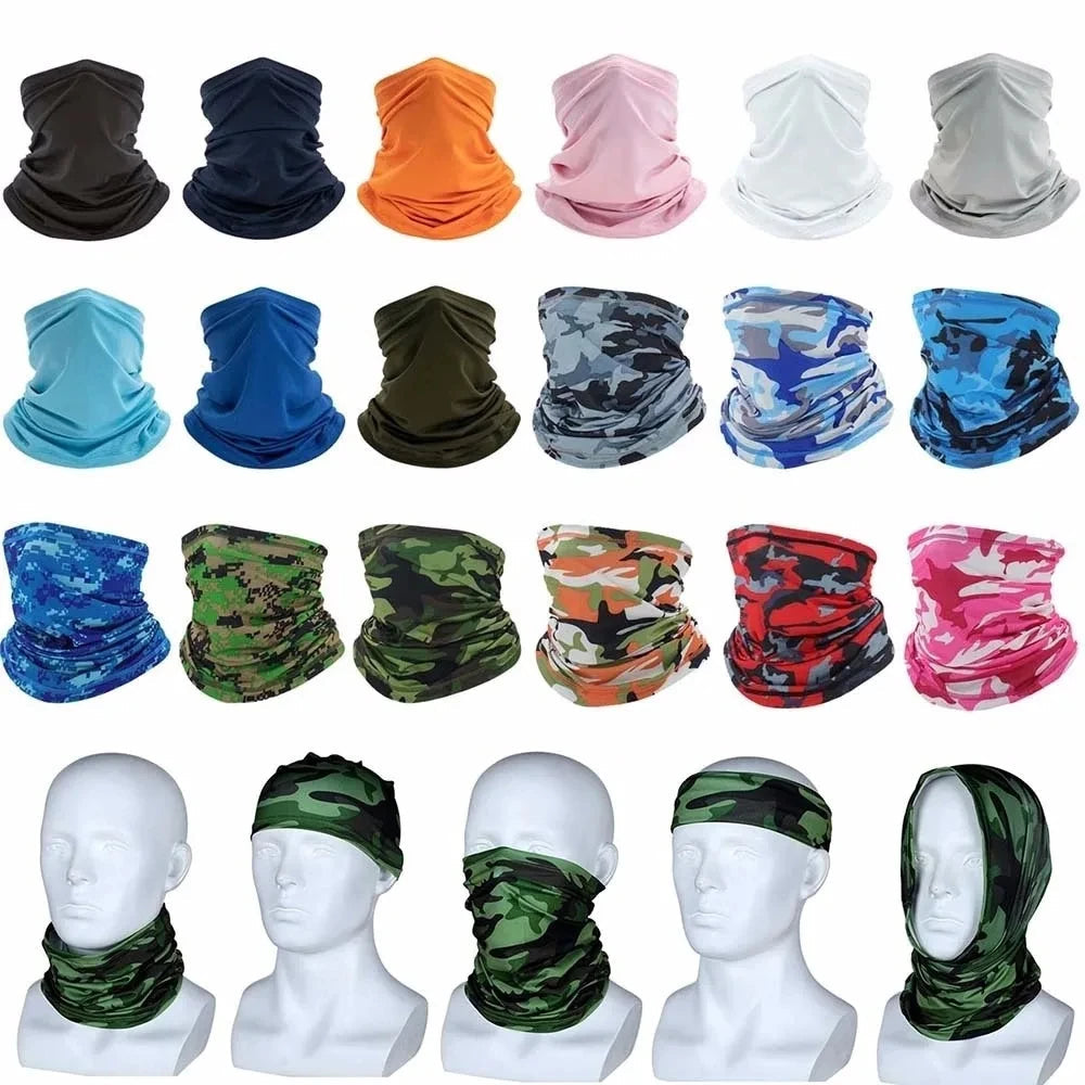 Multi-purpose Turban Riding Scarf Cycling Bandana Men Women Neck Cover Sunscreen Ice Silk Outdoor Fishing Hiking Headwear Mask 