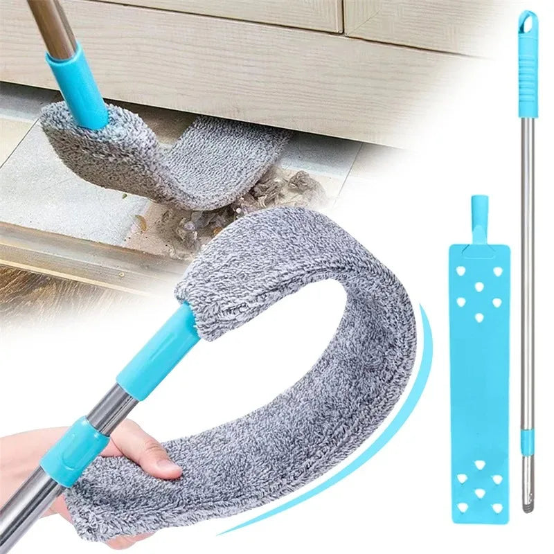 UNTIOR Long Handle Dust Mops Floor Ceiling Cleaning 1/2/3pcs Cloth Mops Bed Bottom Dust Cleaner Removal Household Cleaning Tool 
