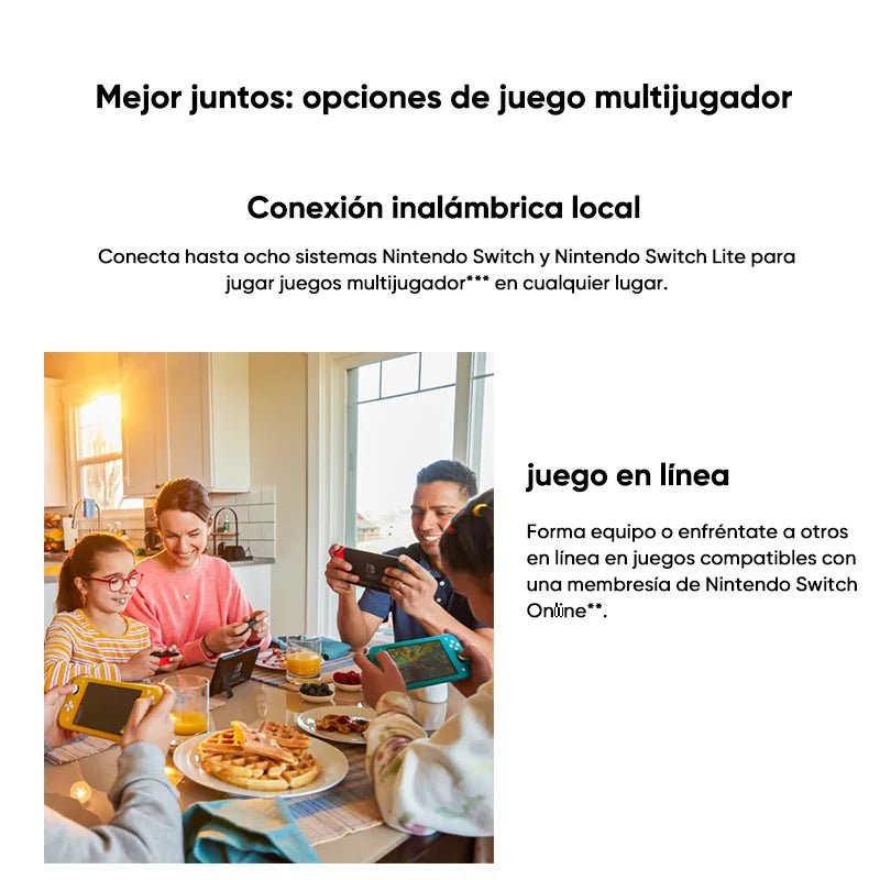 Nintendo Switch Lite håndholdt konsol – 32GB kompakt spilsystem