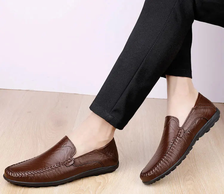 Men's Business Casual Leather Loafers